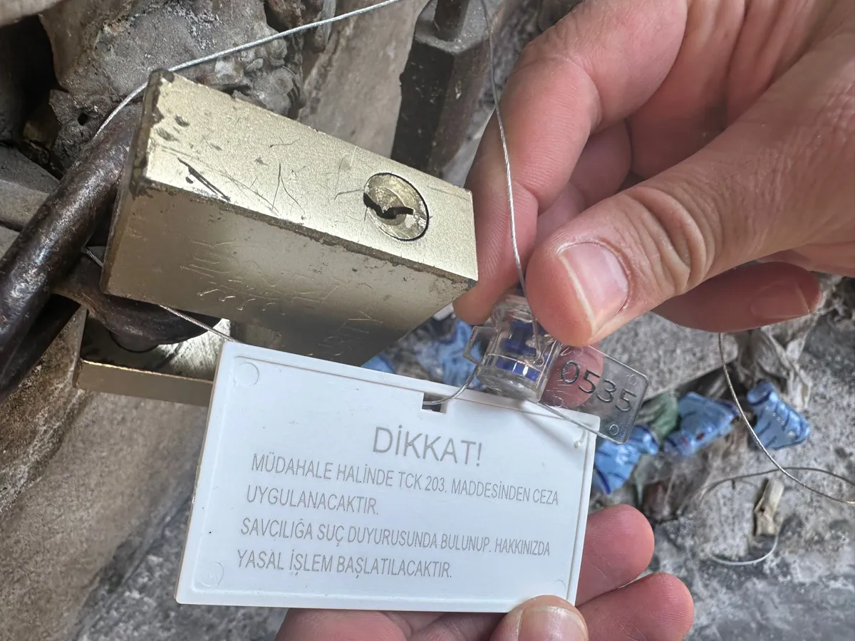 1 ton lokuma el konuldu işletme mühürlendi