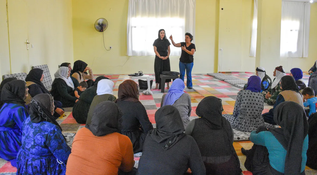 Li Navçeya Develî bi jinan re kampanyayek hişyarkirinê hate lidarxistin.