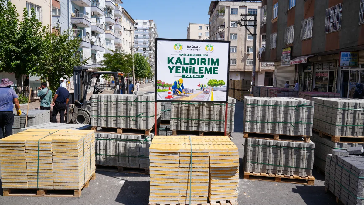 Bağlar’da Kaldırımlar Baştan Sona Yenileniyor: Çalışma 5 Nisan’dan Start Aldı