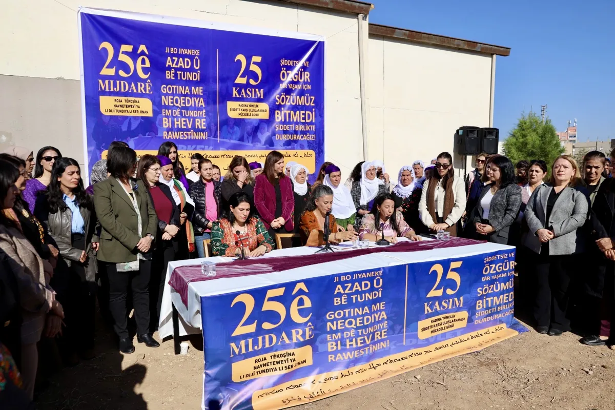 Eşbaşkan Ayaz, Nusaybin'de 25 Kasım açıklamasına katıldı