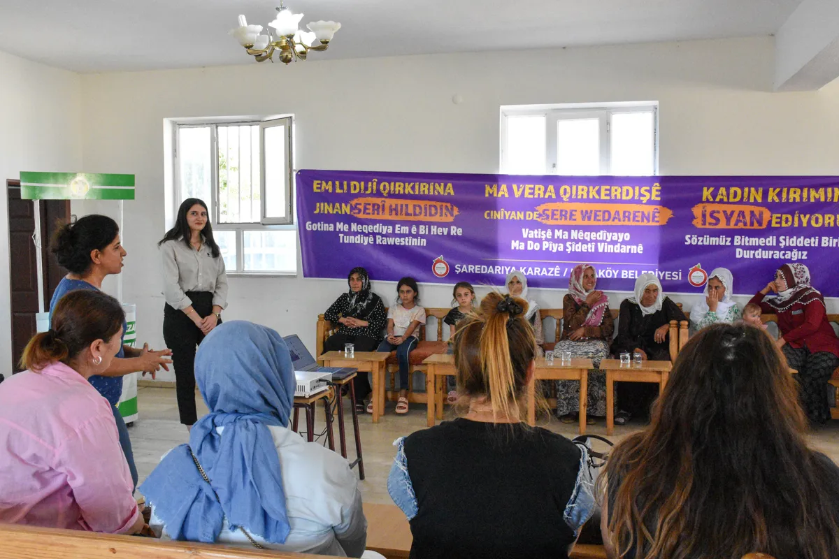 Kocaköy’de kadına yönelik şiddete karşı farkındalık çalışması